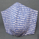 【送料無料】 不織布使用の立体マスク (英字) ★在庫限り★
