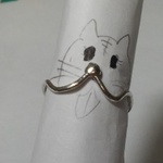 猫のくちもと指輪（細身）