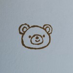 くま♪ワンポイントに♪消しゴムはんこ