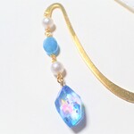 鉱石のブックマーカー レジン しおり 鉱石レジン  