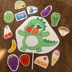 ザウルスくん（食べ物　顔あり）