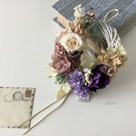 * White  wreathe x  Rose * ミニ　リース  ギフト  *