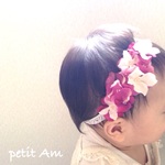 《再販》baby☆ぎっしりあじさいのおしゃまなヘアバンド