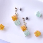 candy紙風船ピアス/イヤリング＊yellow×green