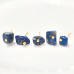 ラピスラズリ 天然石 一粒ピアス