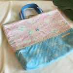 【床につかない！！】入園入学レッスンバッグ手提げ絵本袋39ゆめかわドルフィンいるか