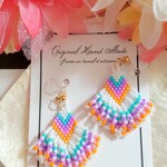 ☆デリカビーズフリンジ〈White×colorful〉☆