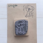 やる気ないコアラの消しゴムはんこ