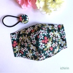 ❣️SALE❣️💐花柄裏ポケット付き　立体ガーゼマスク