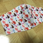 女性用立体マスク(兎さんの後ろ姿柄)