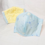 再々販！！★送料無料★立体マスク　ブルー星×イエロー