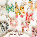 レジン☆イニシャルバッグチャーム 