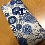 かんたん長財布(北欧風ブルーねこ)