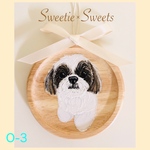 【送料無料】O-3🐾通年使えるワンちゃんオーナメント/シーズー