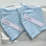 ハンドメイド　布　マスク　ライトブルー　1枚　立体マスク　水色　ガーゼ　無地　wガーゼ 青　布マスク