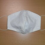 試作　布マスク　きなり