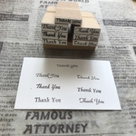 【送料込】✴～✨選べる書体【Thank you】(横幅2.4㎝)✨～✴スタンプ＊はんこ