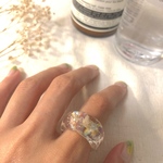 meryにて掲載❤︎クリアリング（かすみ草）