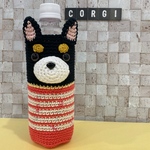 黒コギちゃん500mlペットボトルカバー《ビビットピンク》