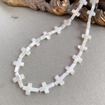 マザーオブパール　クロス 14×10mm 天然石パーツ