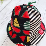 【受注製作】つる付きちょっとスイカ🍉なチューリップハット