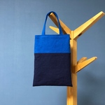 バイカラーこでかけbag(青×紺)