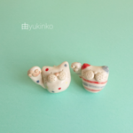 カラフル福招きにゃんこ(トリコロール・ドット)