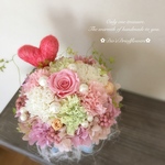 オーダー　　　　プリザーブドフラワーのアレンジ