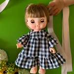 メルちゃんのおようふく☆　グリーンドットと花柄のワンピース