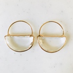 Clear Gold Framed Pendant Tops