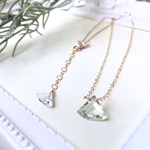 オーダー品　グリーンアメシストのネックレス　14kgf 