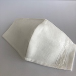 白リネン立体マスク