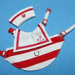 うさぎのハーネス⚓マリン赤