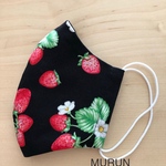 ✳︎再販✳︎ 大人用立体マスク　🍓イチゴ🖤
