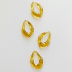 new!【4pcs  honer brown】アクリル変形リングパーツ