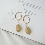 5/9販売 NEW！ピスタチオビーズ×gold half ring ﾁﾀﾝﾋﾟｱｽ   ＃184