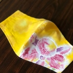 浴衣生地　お花マスク　大きめ