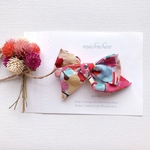 2020ss 新作☘  リバティリボン pinwheel   bow ヘアリボンクリップピン  チューリップフィールズ　Mサイズ