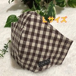 送料無料☆Ｌ☆大人用マスク☆タグ付き☆立体マスク☆ノーズワイヤー入り☆