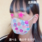 ジュニア　立体マスク　選べる2枚セット　フィルターポケット付き　男の子　女の子　ノーズワイヤー　子供