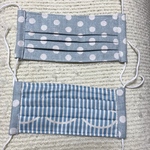 水玉プリーツマスク(B級品)