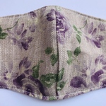#涼しいマスク　#リネン10０%   #蒸れないマスク　#麻　#手作りマスク　#洗えるマスク　#女性用　#紐を通して   #耳が痛くならない紐　柄の出方は届いてからのお楽しみ