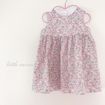 【SS.SALE】リバティ風 くるみボタンワンピース