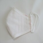 【処分sale】(大) ホワイト シンプル ガーゼマスク 立体マスク １枚