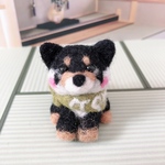 ちびころ柴犬🐕黒柴　羊毛フェルト