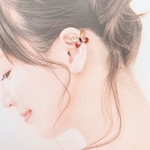 ベニスカシジャノメのイヤーカフ（蝶々）