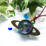 レジン ネックレス  土星