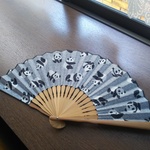 パンダ柄の扇子