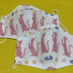 ✩.*˚まねきねこの立体ガーゼマスク✩.*˚ Mサイズ