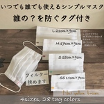 フィルターを挟めるマスク　ノーズワイヤー付